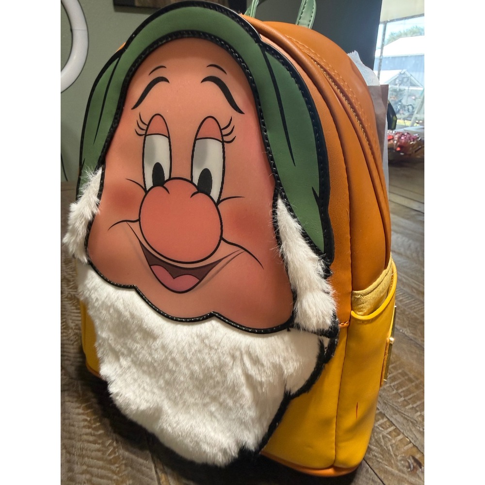 Loungefly Bashful Mini Backpack Disney Snow White Yellow NWT WDBK3140 - Picture 3 of 12